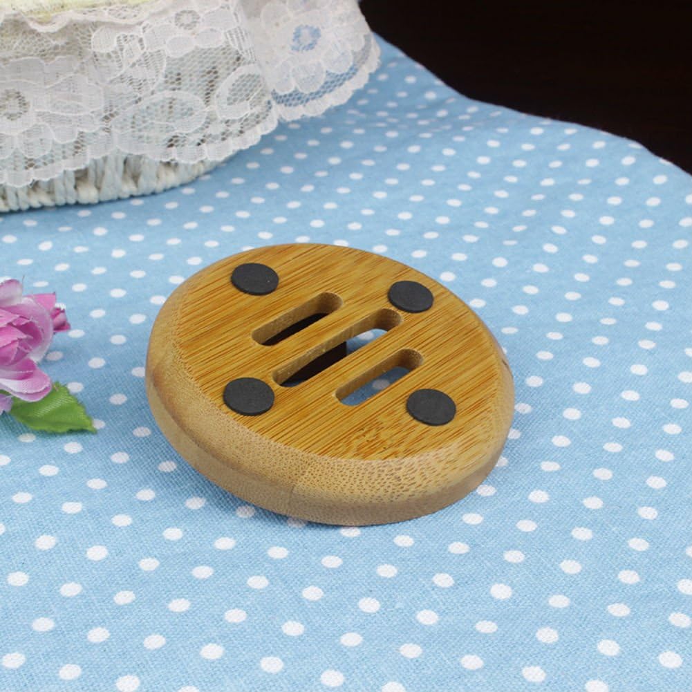 AKOAK Bamboo Soap Holder for Shower and Sink