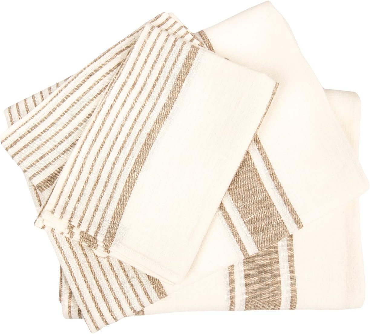 LinenMe Tuscany Beige Towel Set - 2 Bath 2 Hand Towels