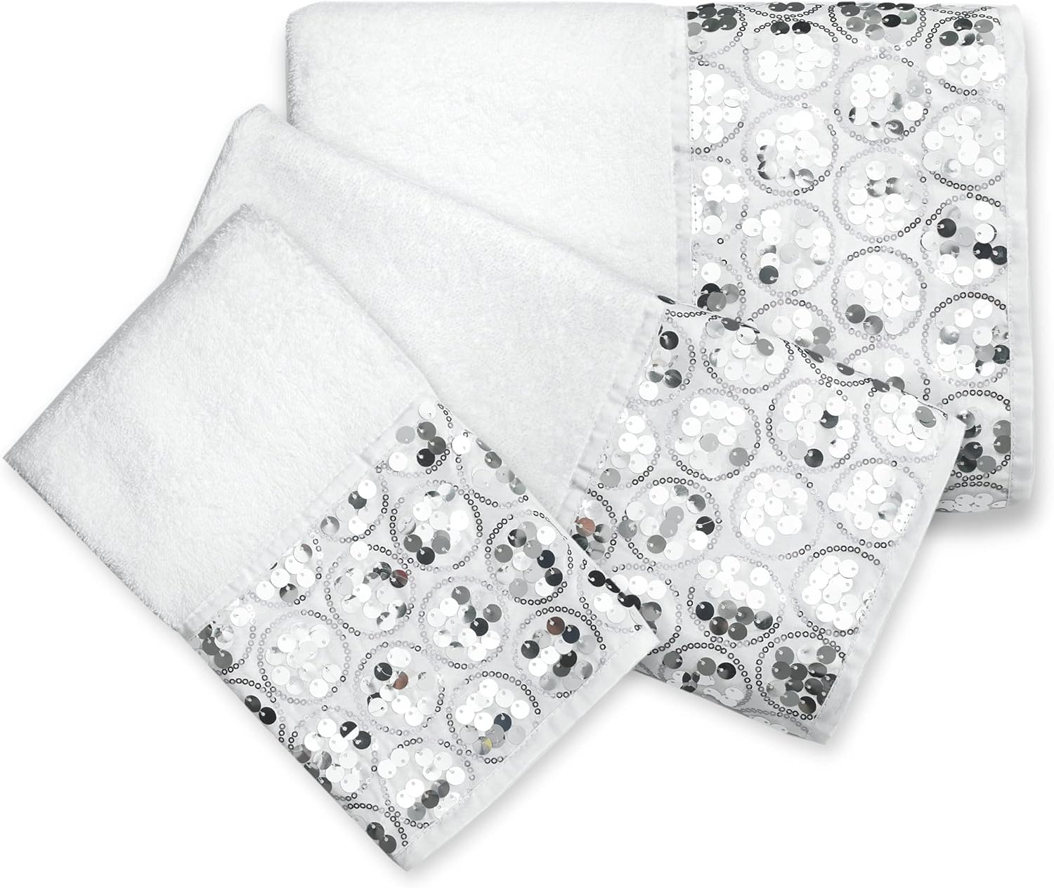 Popular Bath Sinatra Modern 3-Piece Towel Set White
