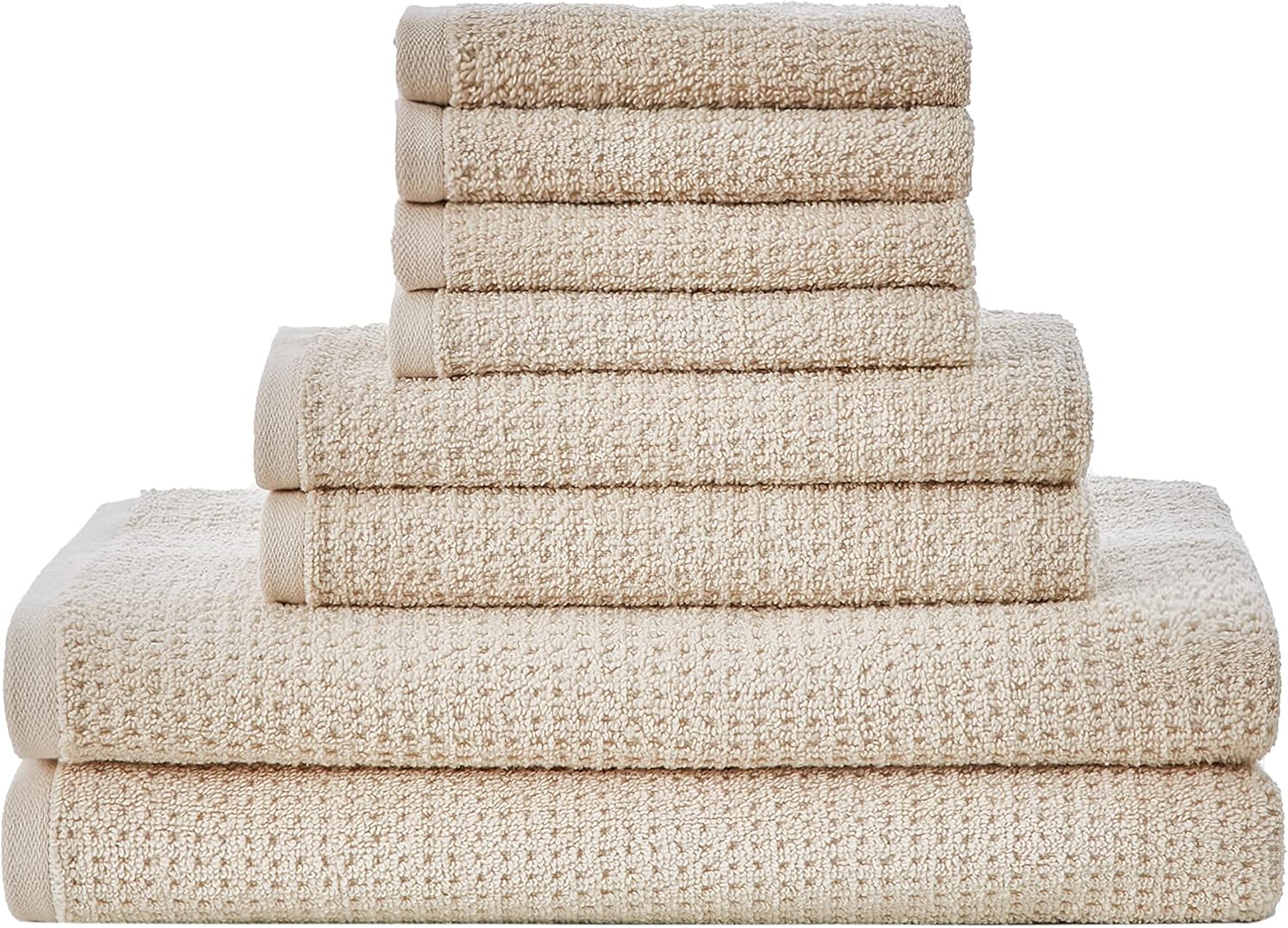 Nautica Bath Towels Set 8 Piece Oasis Beige 1