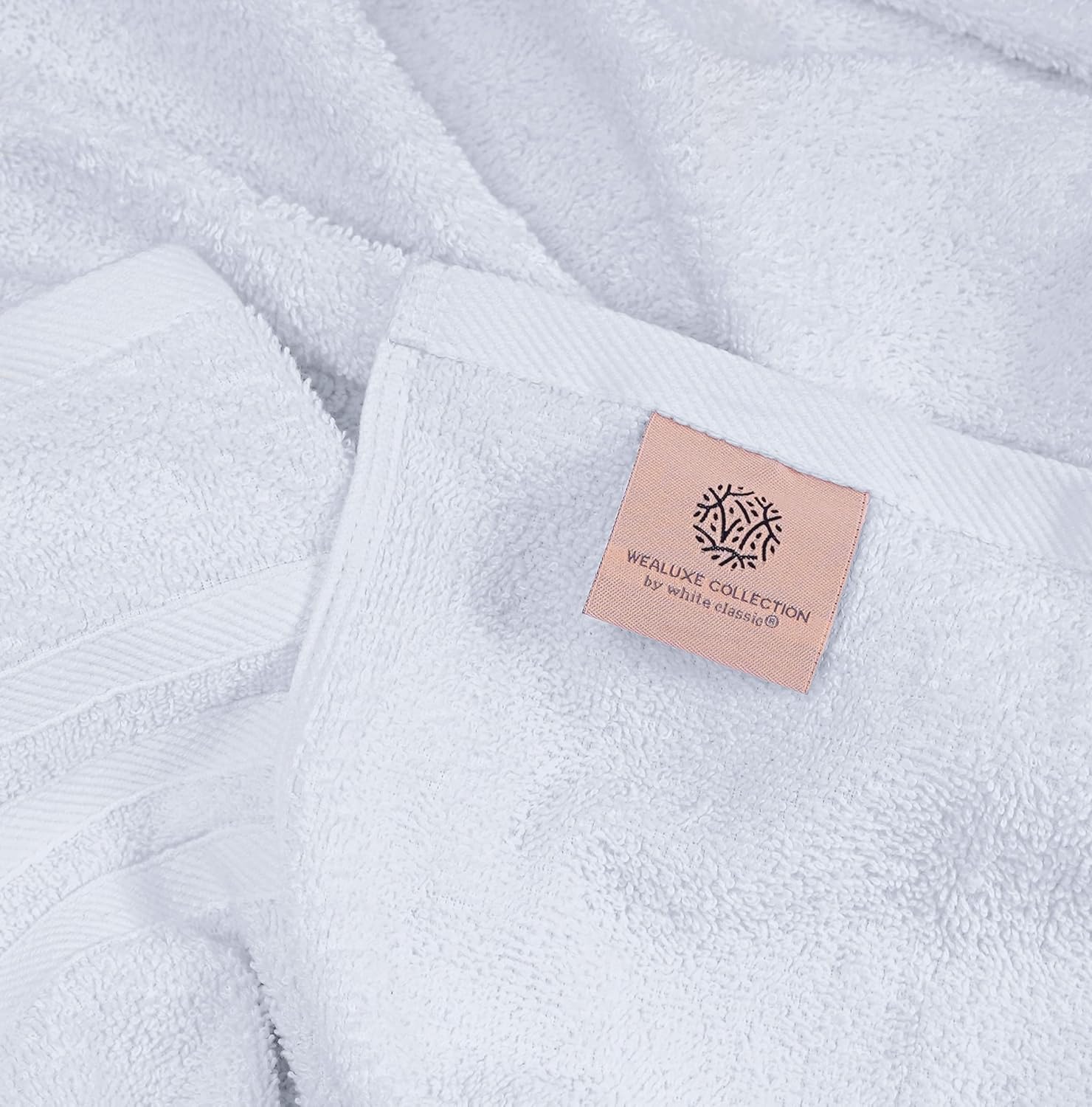 Wealuxe 12 Piece White Bath Towel Set