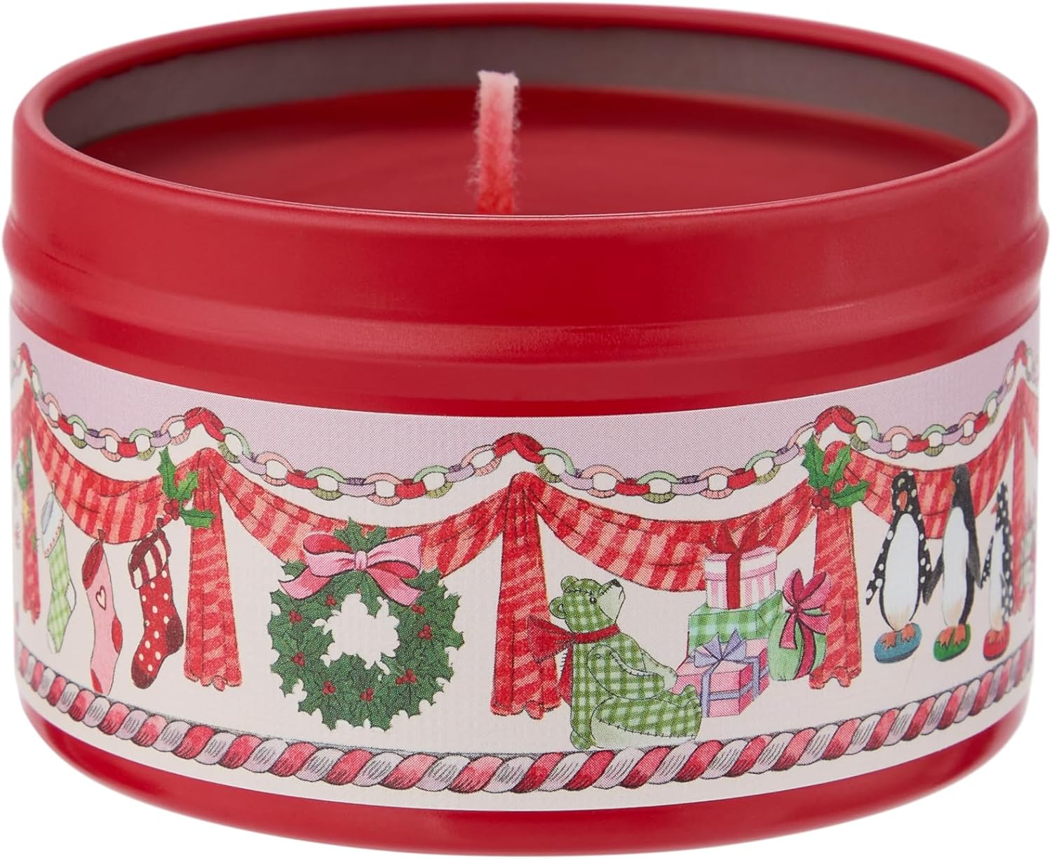 Cath Kidston Festive Tin Candle 100g Red Berry Cedar 1