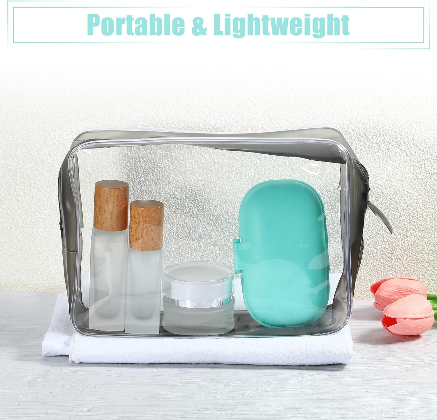 VOCOSTE Travel Soap Dish with Lock Blue