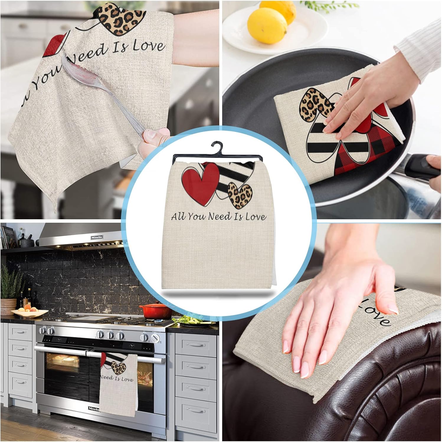 Rocking Giraffee Microfiber Kitchen Towels 4 Pack