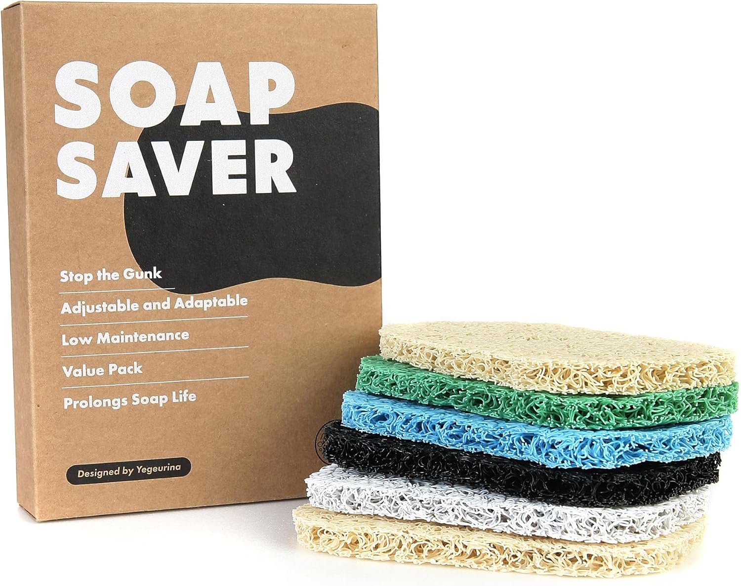 Yegeurina Soap Saver 6-Piece Bar Holder Set