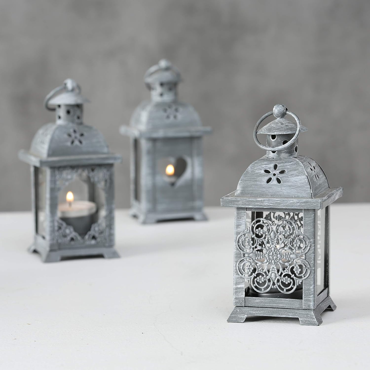 WHW French Country Style Candle Lanterns Set of 3