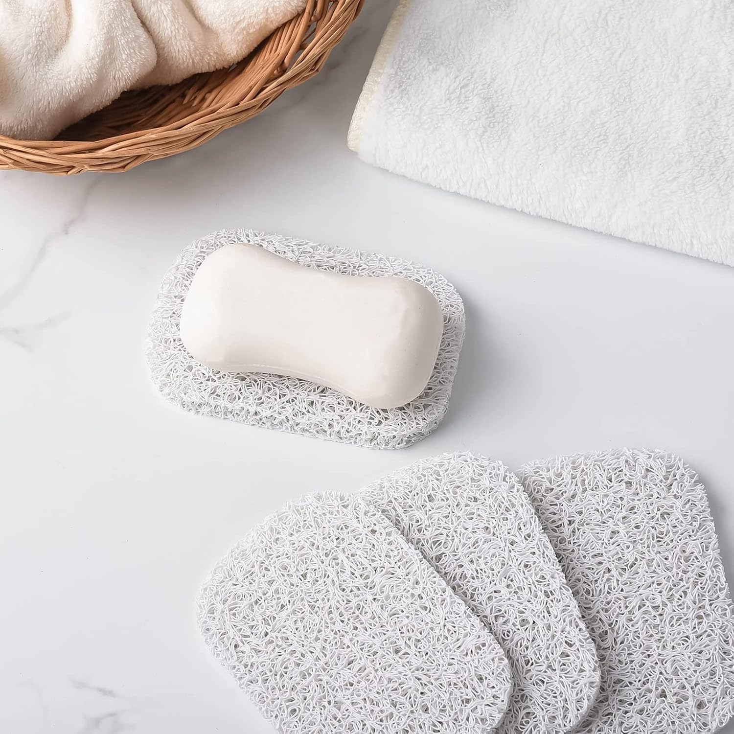 4PCS Bar Soap Saver Holder for Shower and Kitchen 1