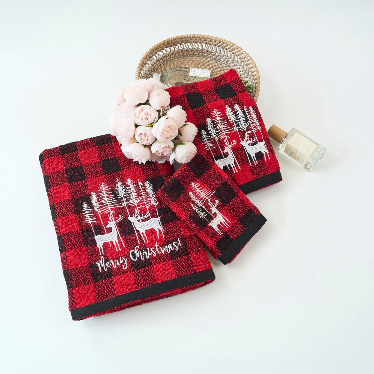 Marina Decoration Christmas 3 Piece Towel Set
