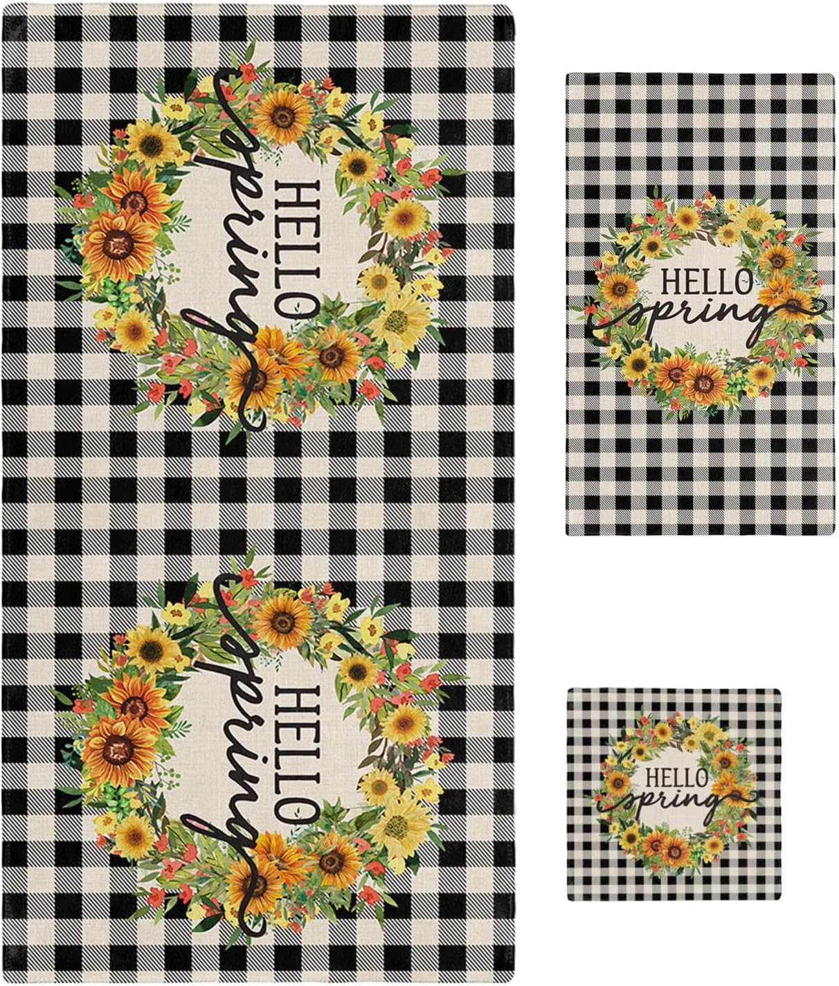 ZOE GARDEN Spring Flower Bathroom Towel Set