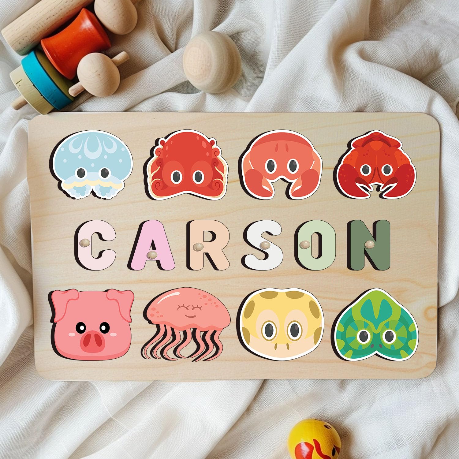 Personalized Wooden Name Puzzle for Kids