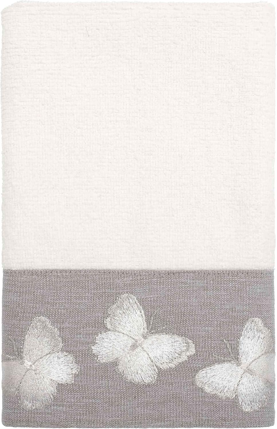 Avanti Linens 3pc Towel Set - Soft Cotton Towels Yara Collection White