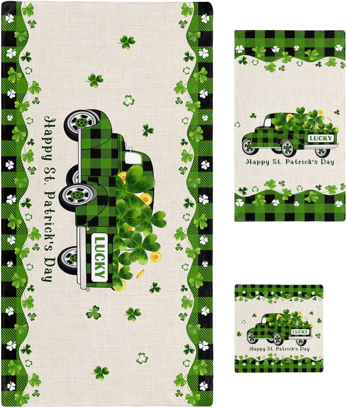ZOE GARDEN St Patricks Day Microfiber Towel Set