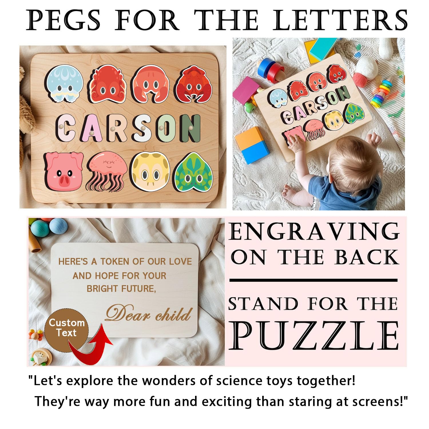 Personalized Wooden Name Puzzle for Kids