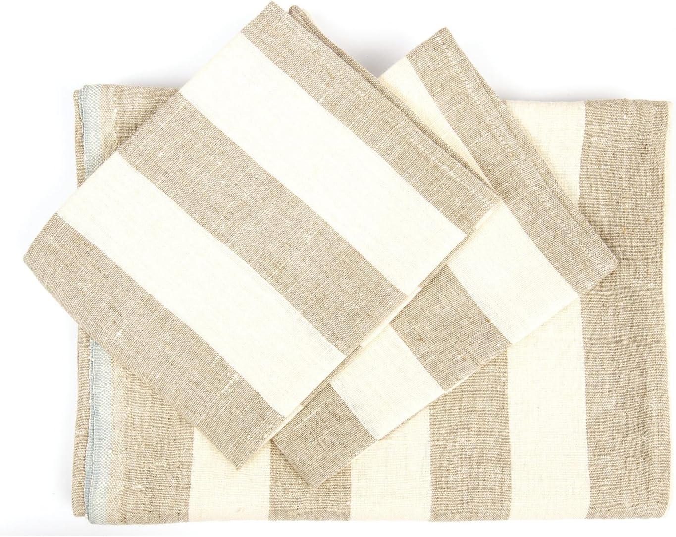 LinenMe Cream Natural Linen Towel Set Philippe