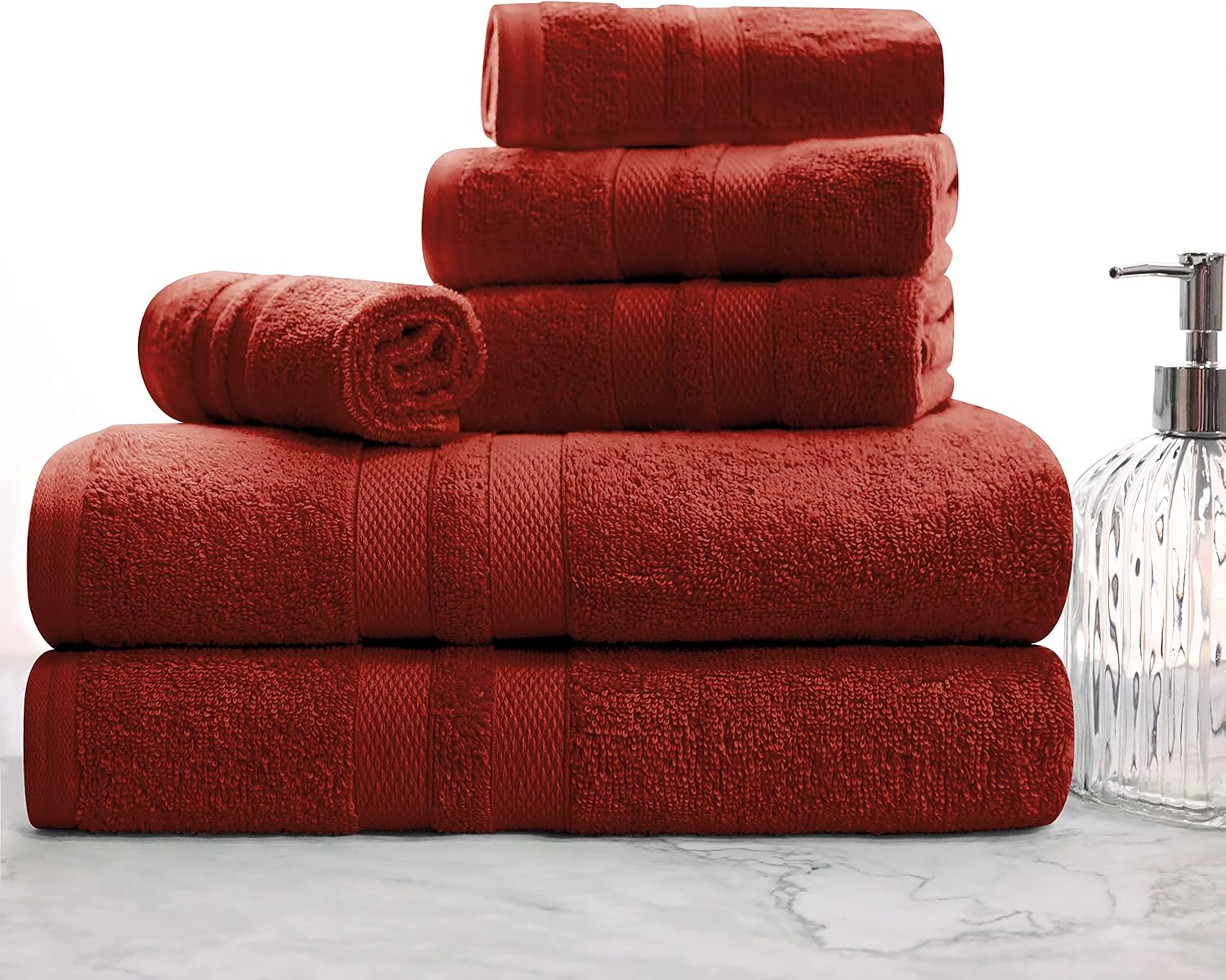 Superior Ultra-Soft Cotton Towel Set - Maroon