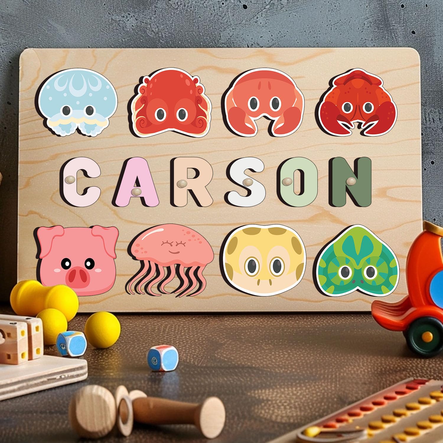 Personalized Wooden Name Puzzle for Kids