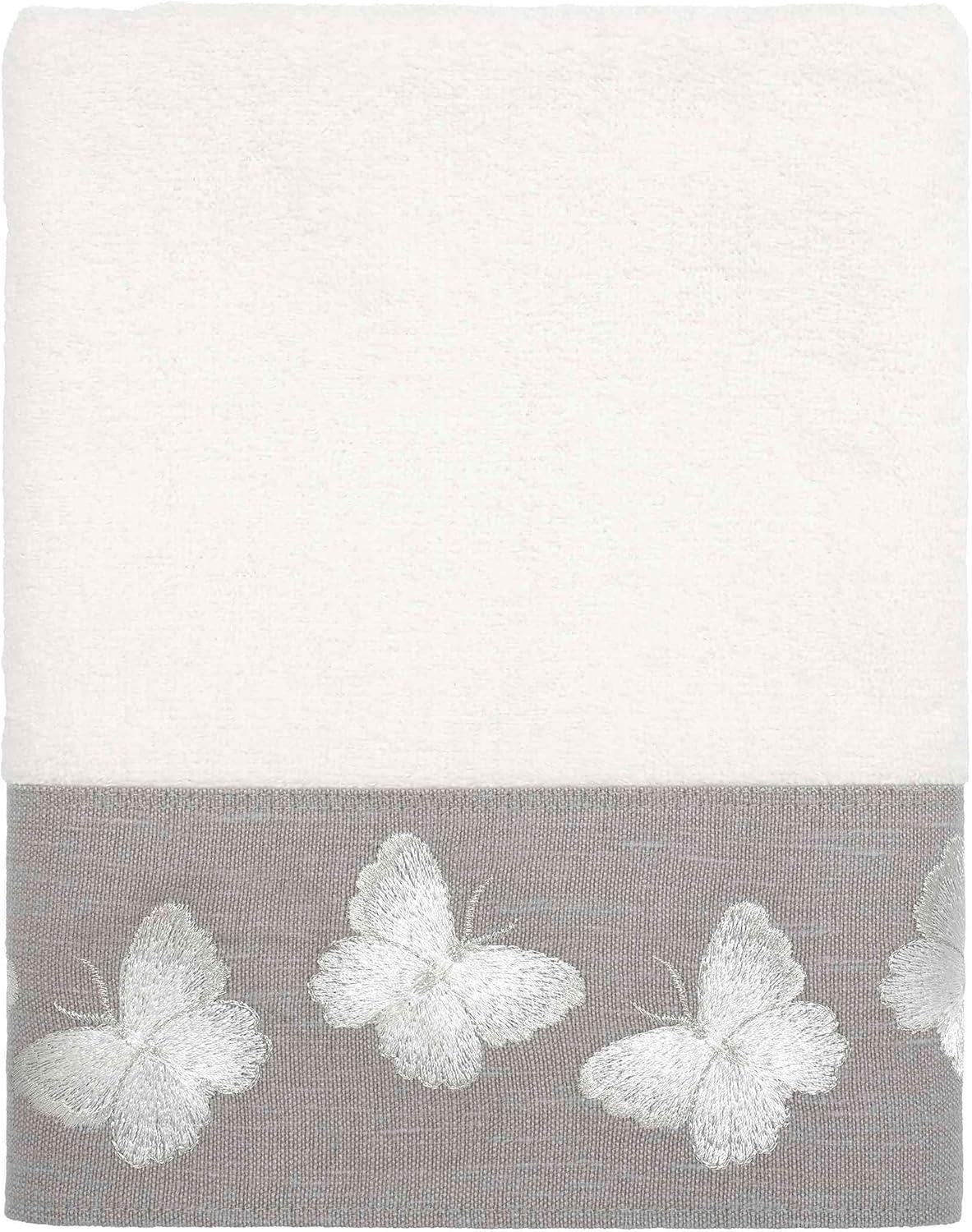 Avanti Linens 3pc Towel Set - Soft Cotton Towels Yara Collection White