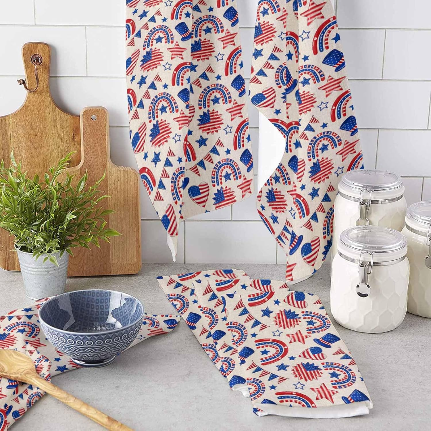 Rocking Giraffee 4 Pack Microfiber Kitchen Towels
