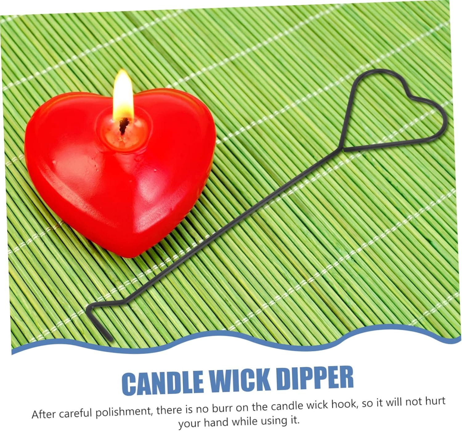 LIFKOME 4pc Heart Design Candle Wick Hooks