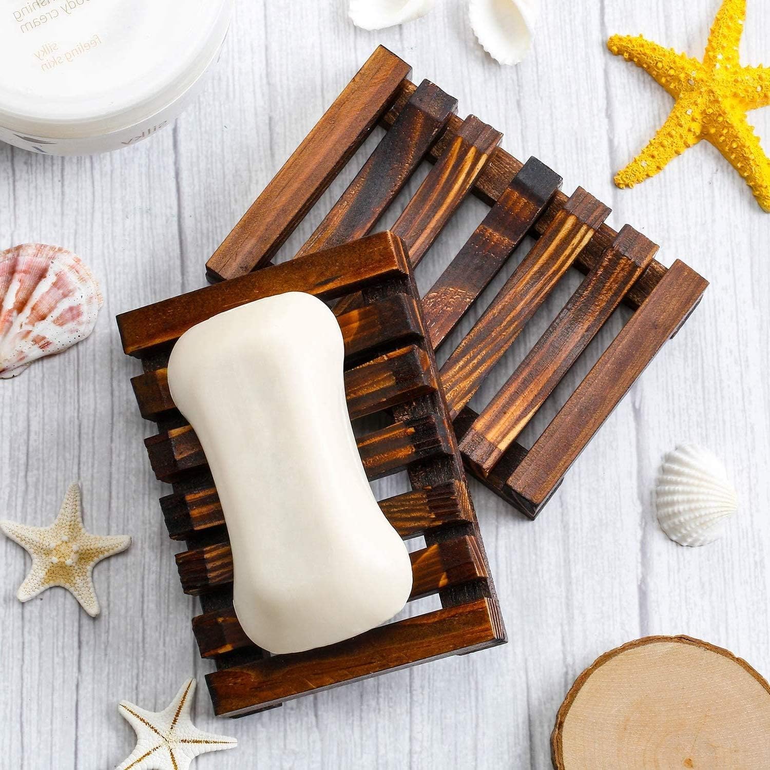Hawaii Style Natural Wood Soap Holder