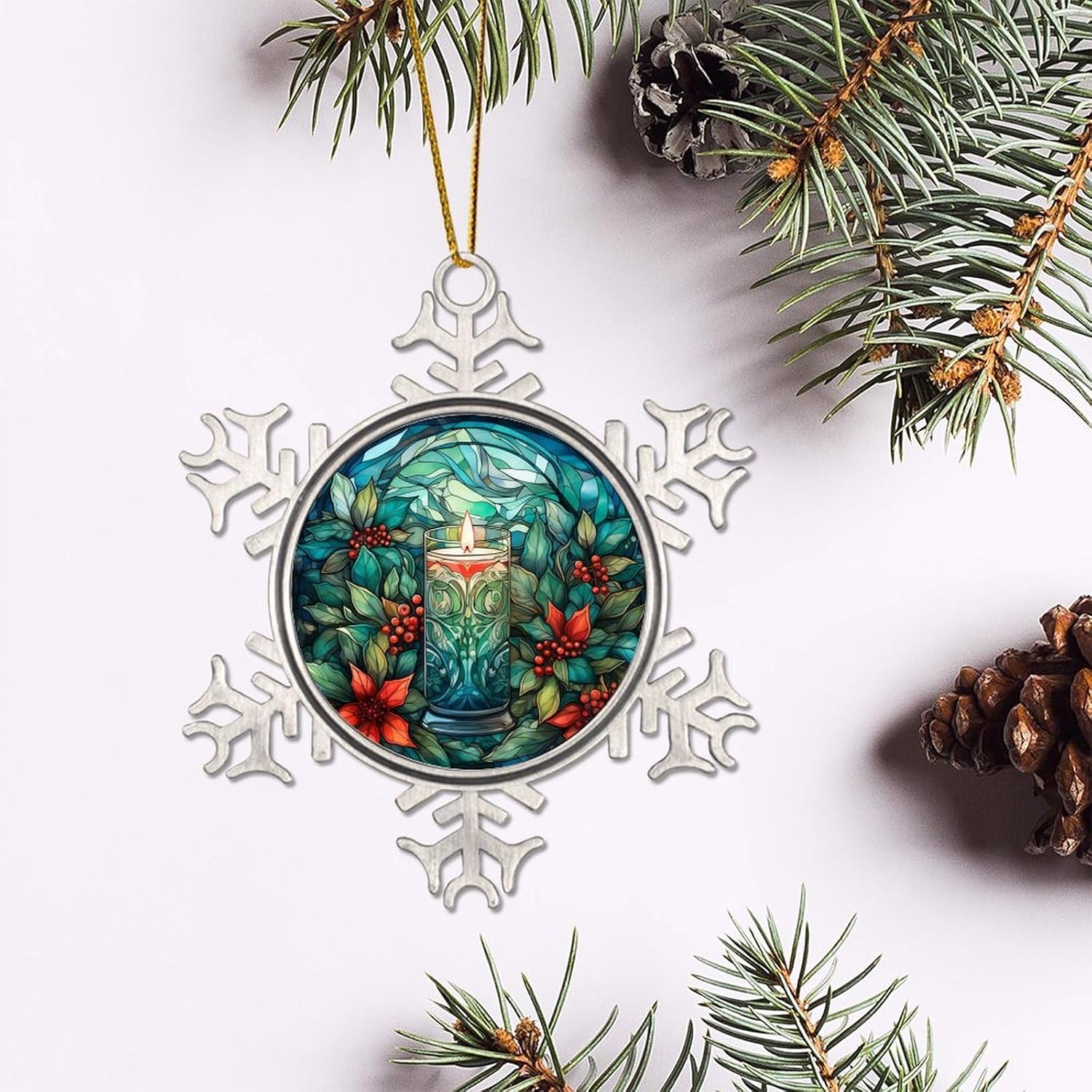 Zyadsinoudor 3 Inch Snowflake Hanging Ornament