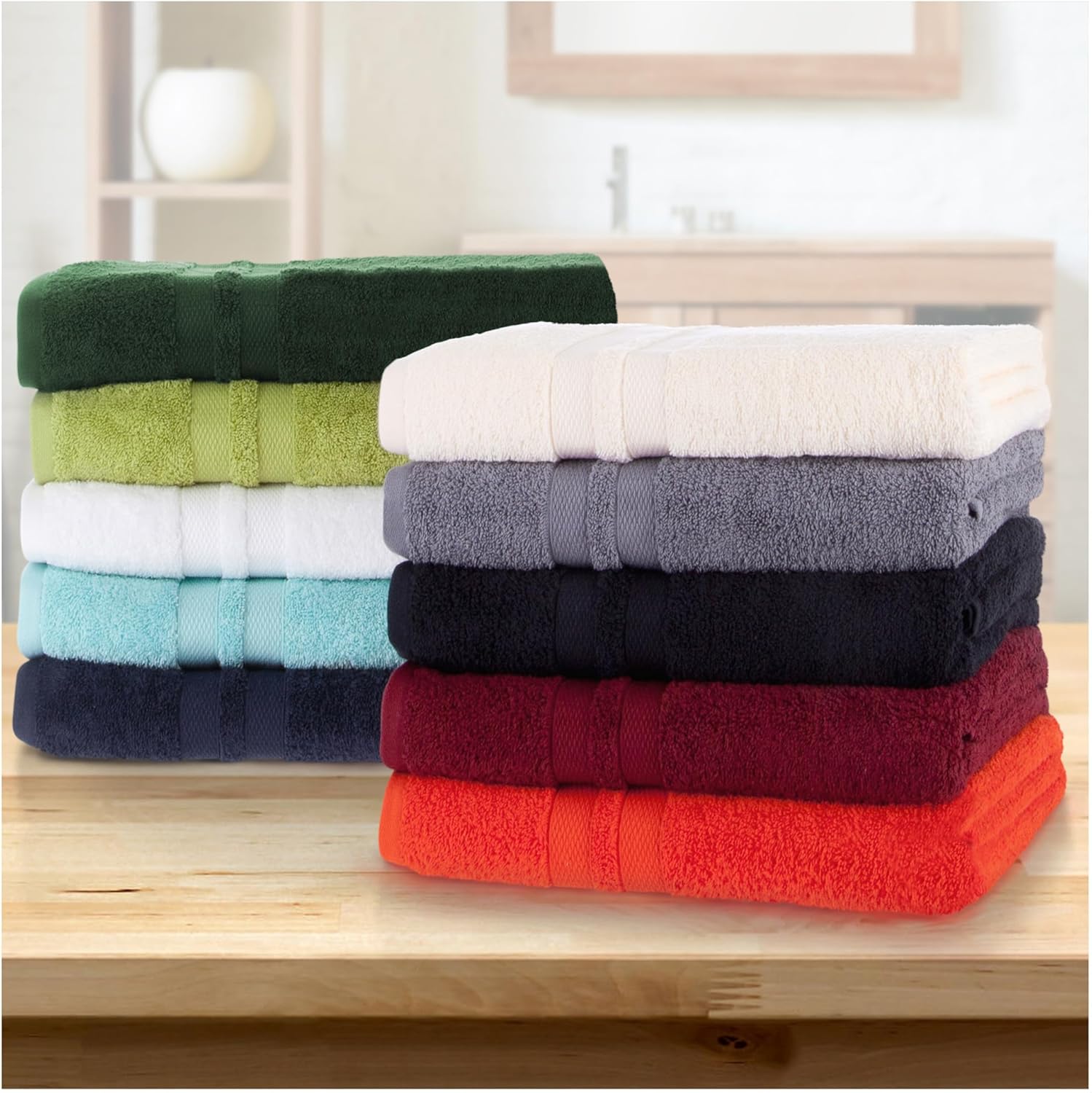 Superior Ultra-Soft Cotton Towel Set - Maroon