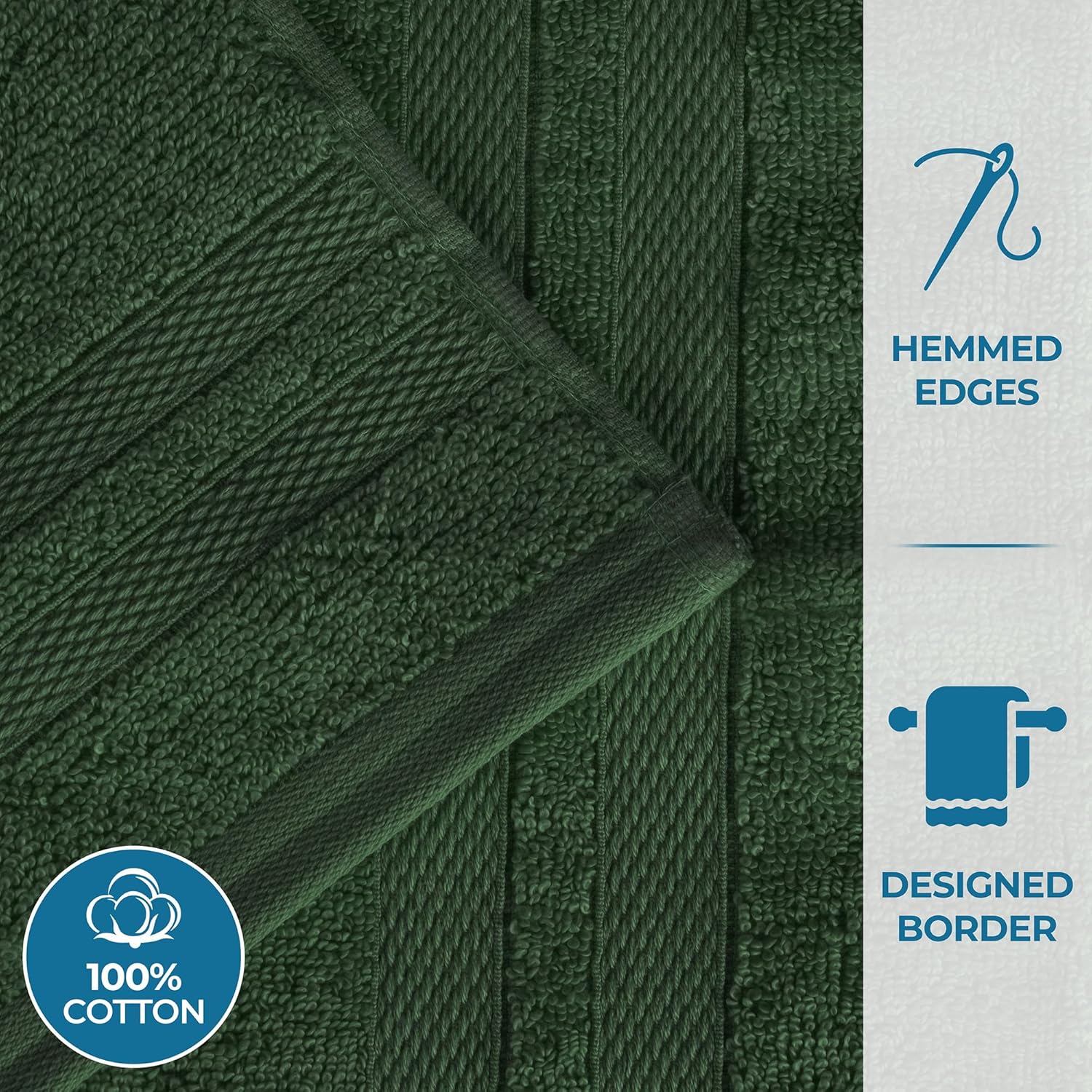 Superior Ultra-Soft Cotton Bath Towel Set 2 Pack