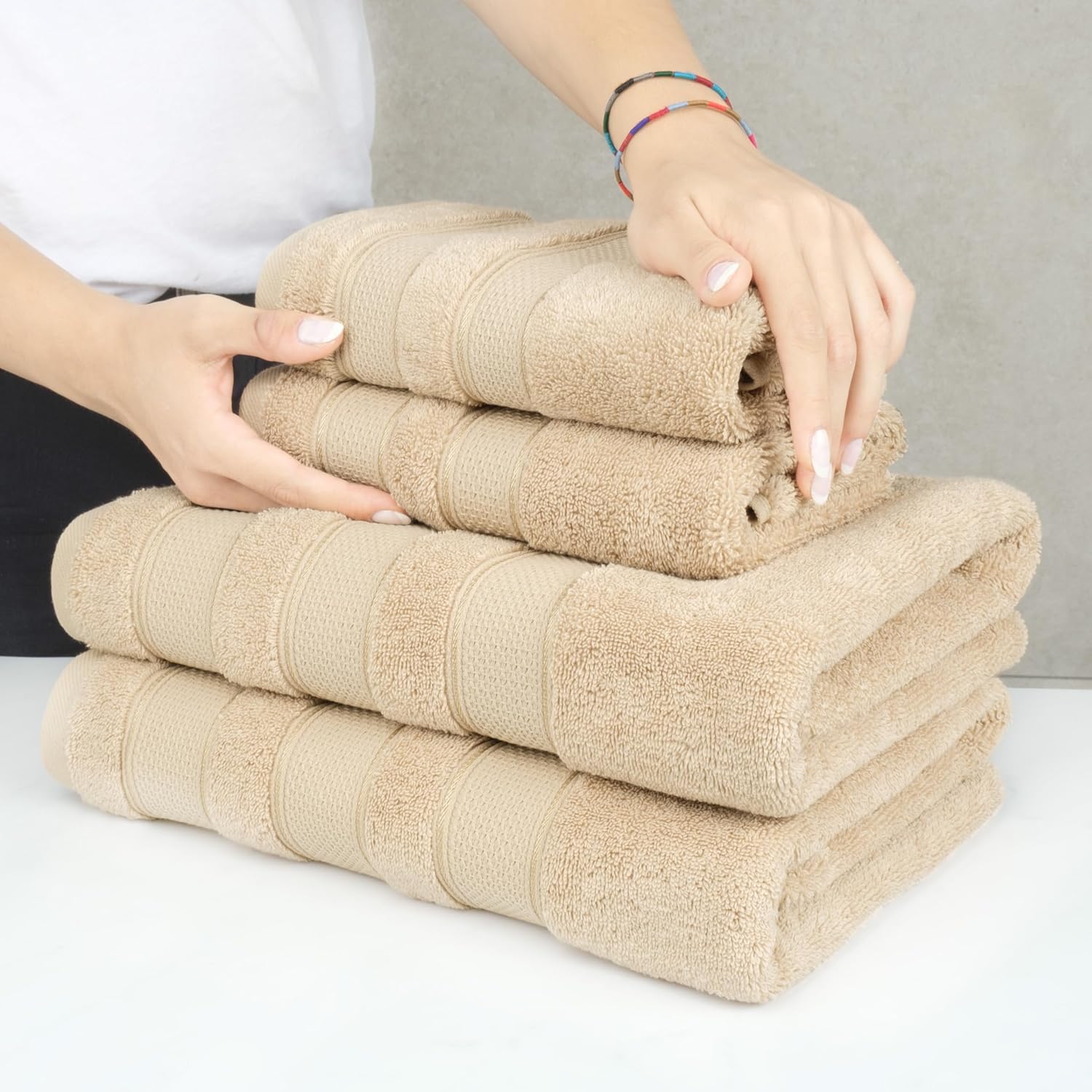 American Soft Linen Salem 6 Piece Bath Towel Set 1