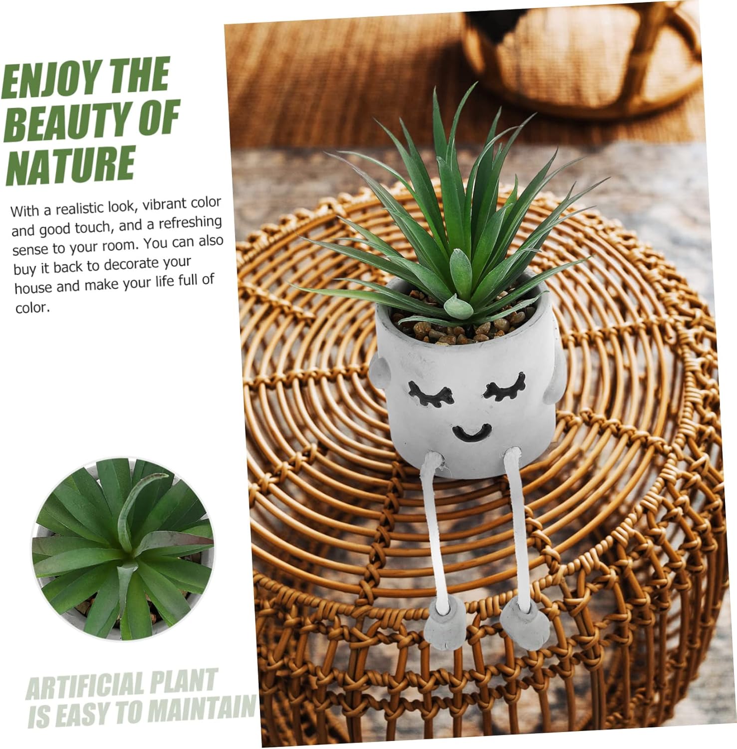Alipis Artificial Bonsai Plant with Adorable Potted Design