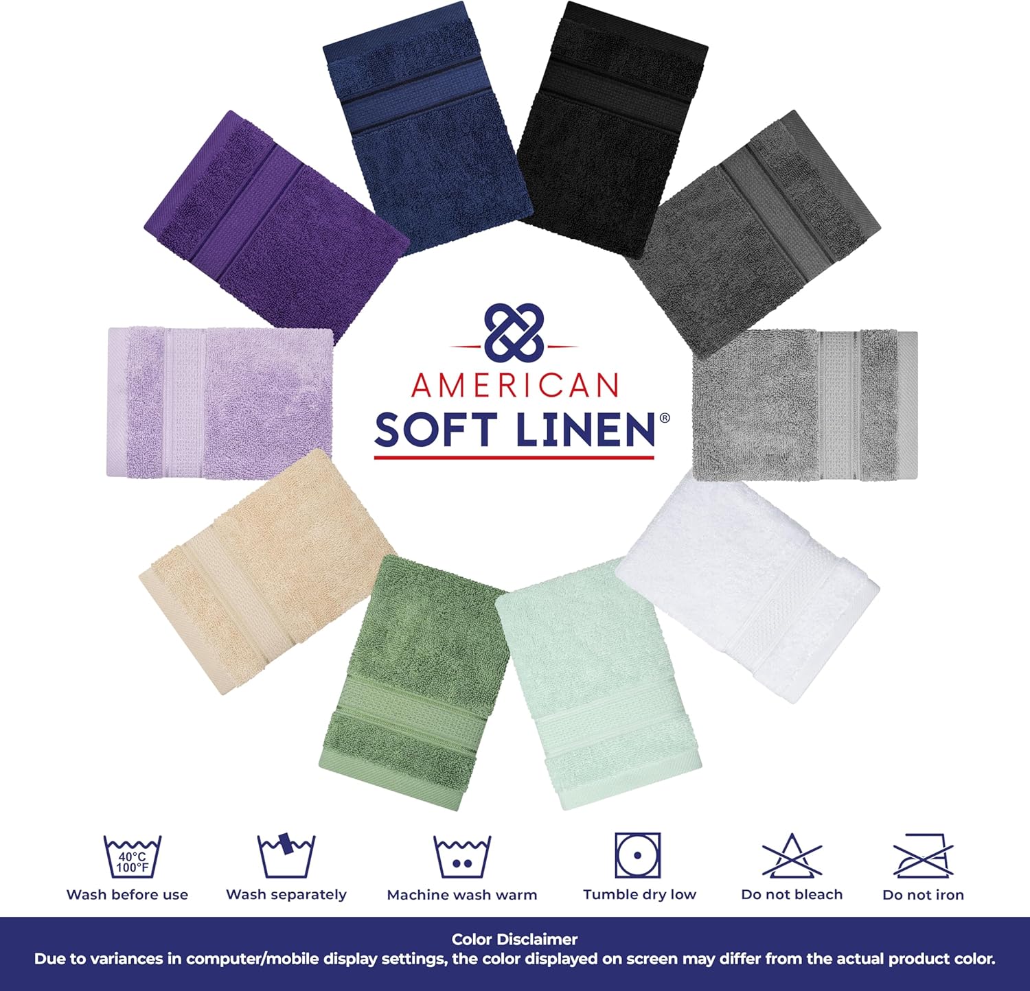 American Soft Linen Salem 6 Piece Bath Towel Set 1