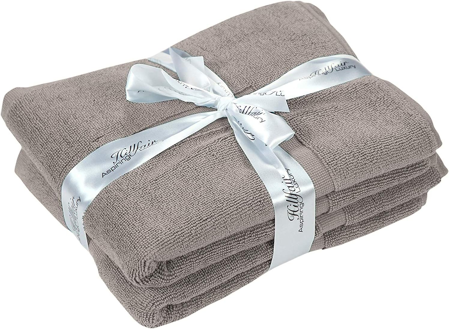 HILLFAIR 12 Piece Cotton Towel Set - 600 GSM Khaki Stone