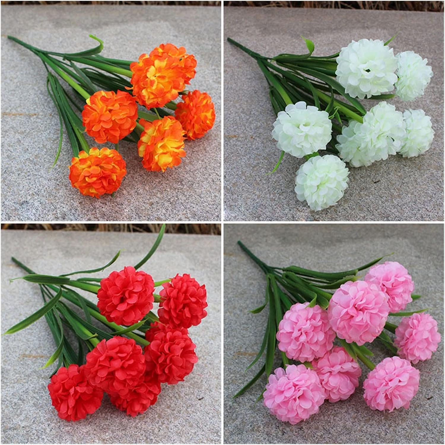 GaRcan Multicolor Silk Hydrangea Artificial Flowers