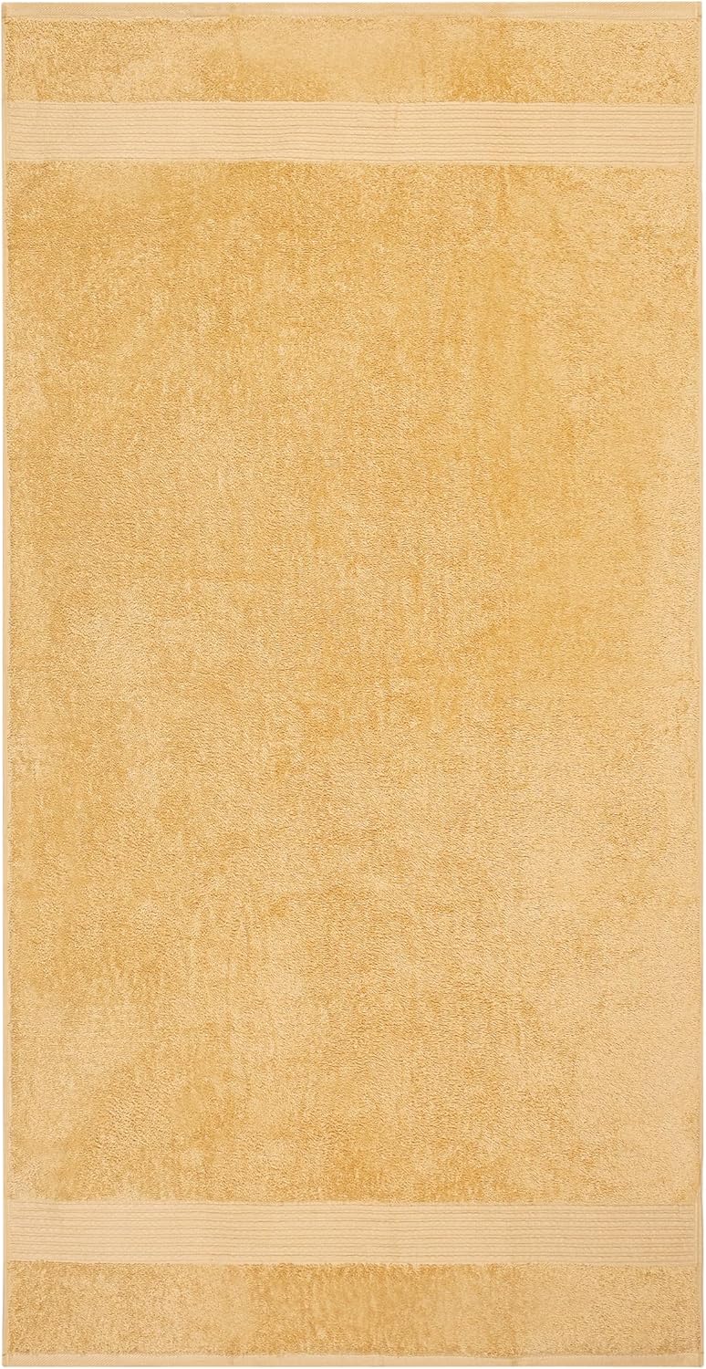 Dewall Maisons Beige 3-Piece Cotton Bath Towel Set