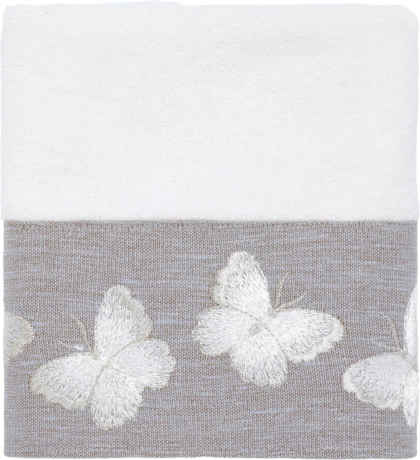 Avanti Linens 3pc Towel Set - Soft Cotton Towels Yara Collection White