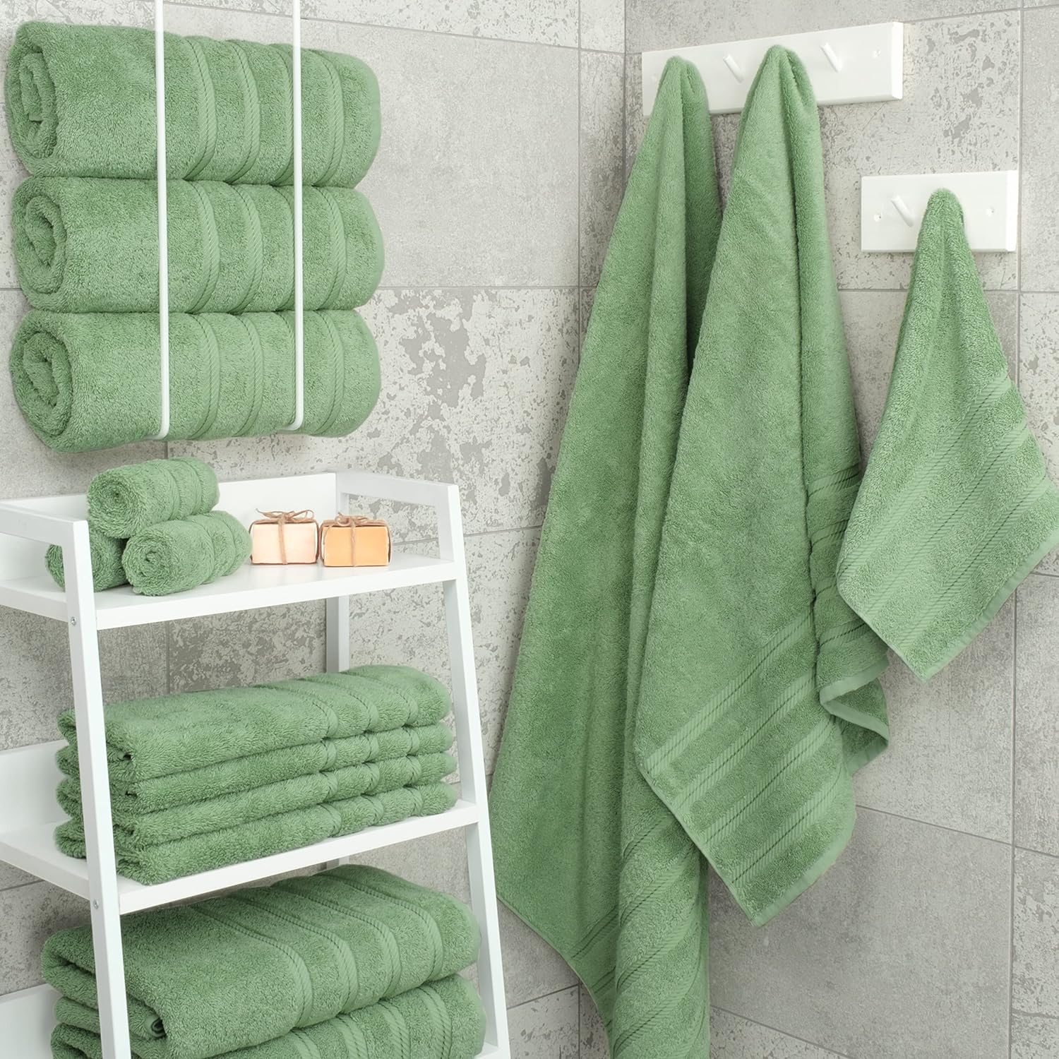 American Soft Linen 4 Piece Towel Set 1