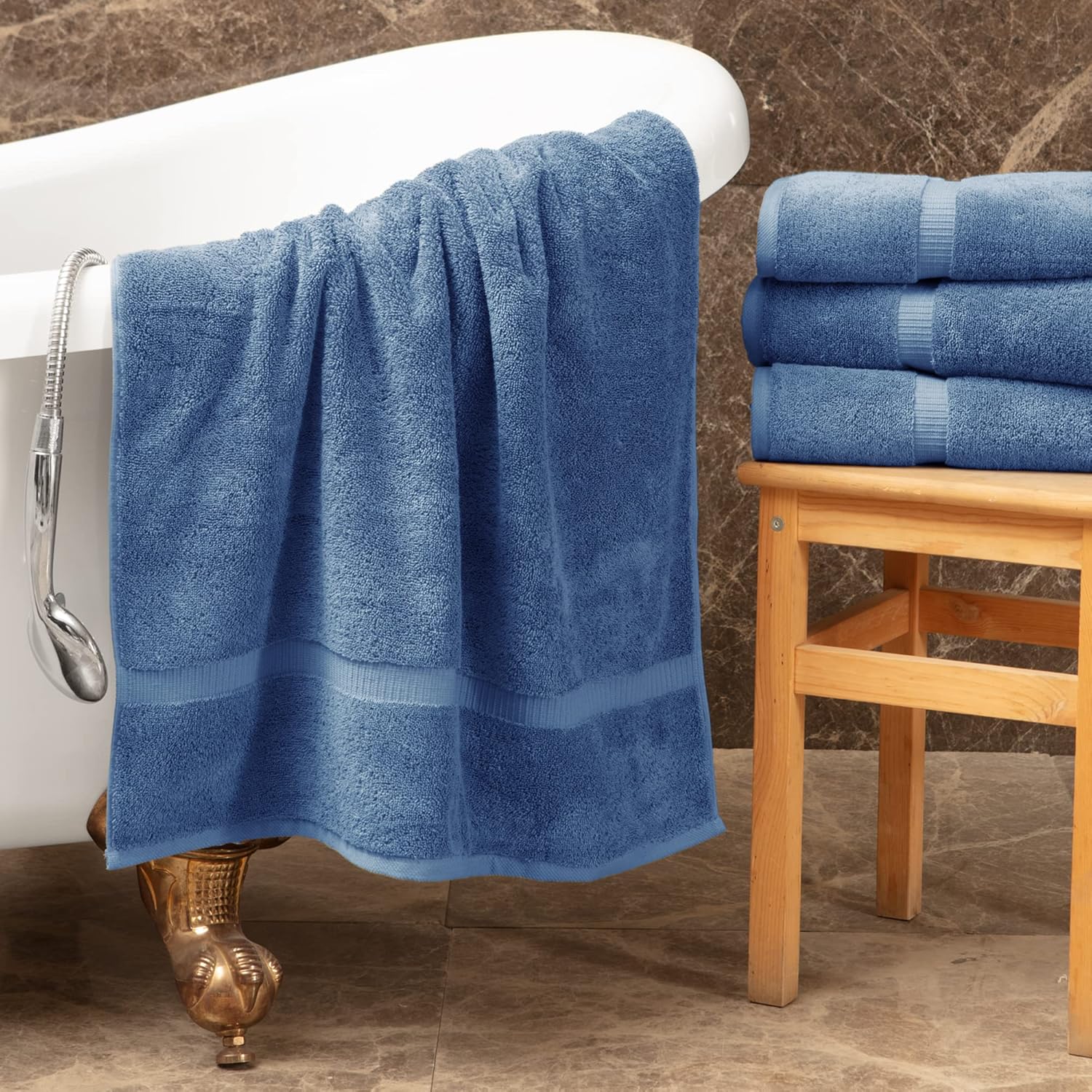 Towel Bazaar Premium Cotton Turkish Towel Set 8-Piece