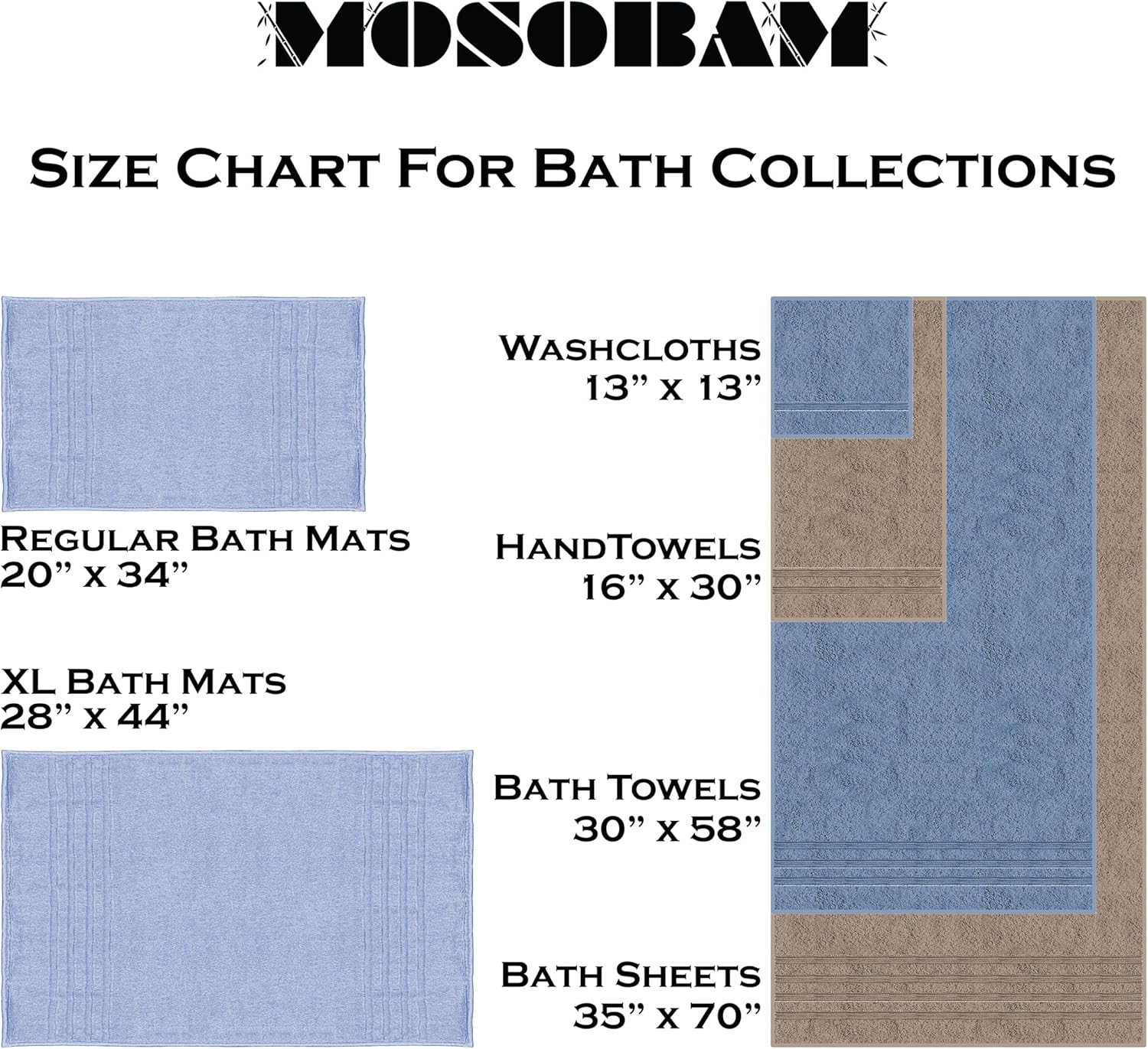 Mosobam Luxury Turkish 4pc Towel Set
