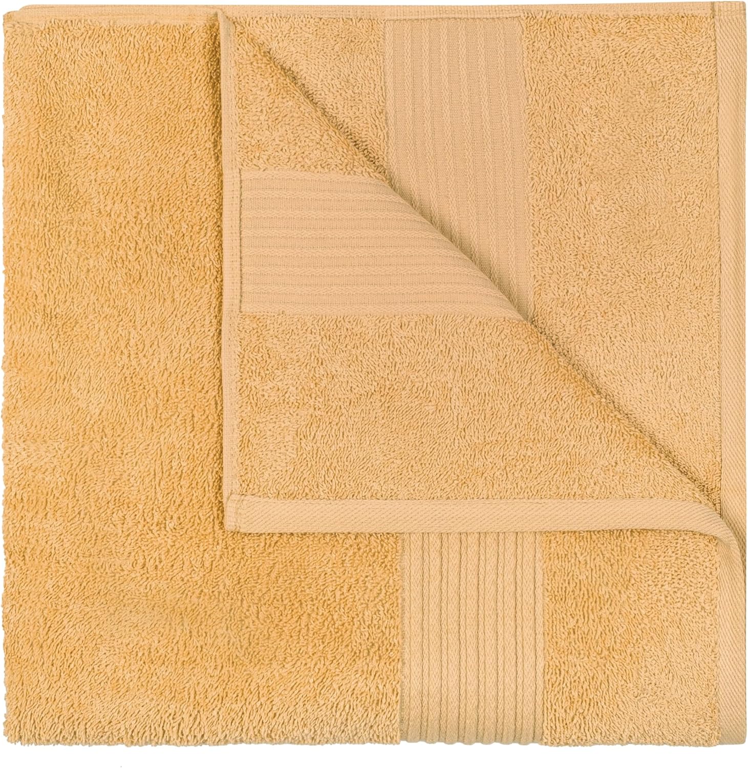 Dewall Maisons Beige 3-Piece Cotton Bath Towel Set