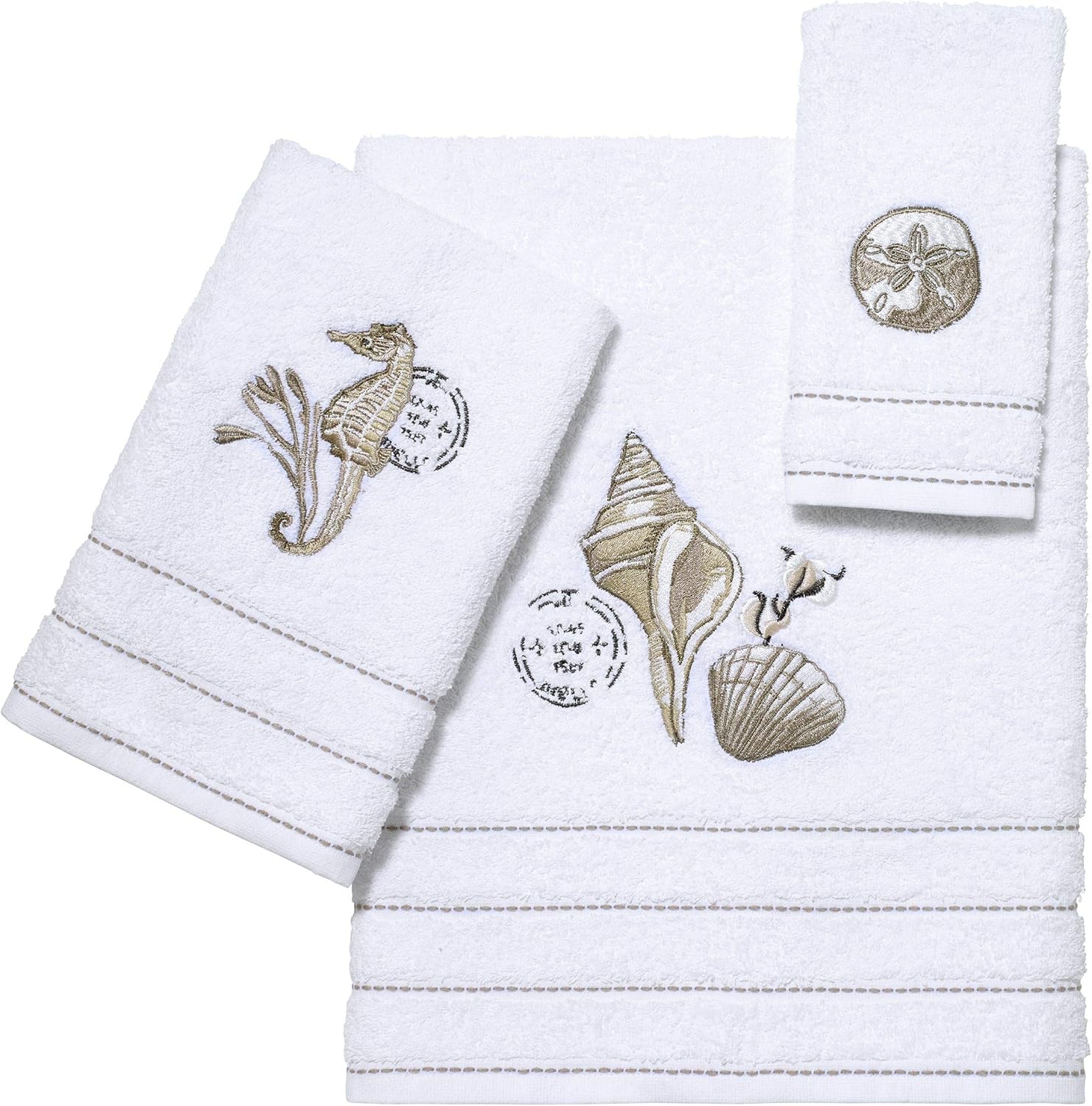 Avanti Linens Hyannis 3 Pc Towel Set White 1