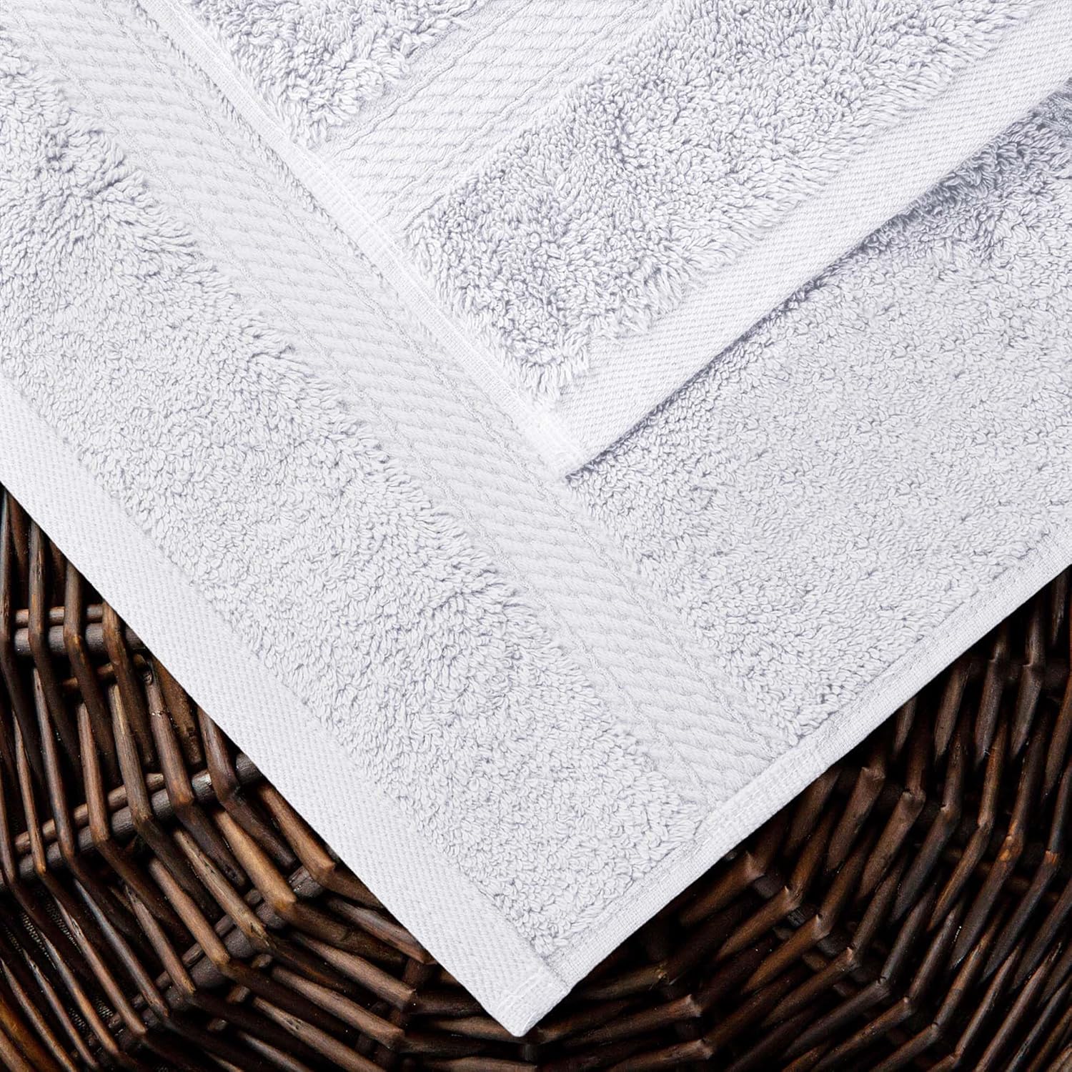 Superior Egyptian Cotton Pile 6-Piece Towel Set - White