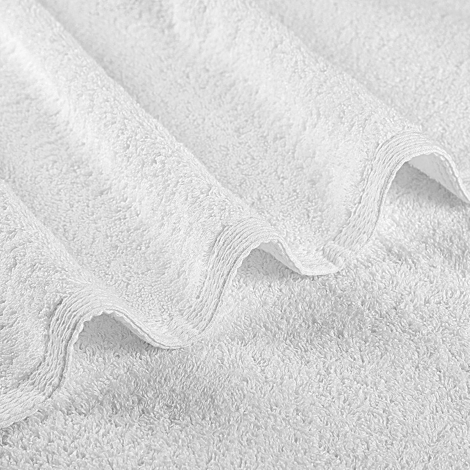 LANE LINEN 6-Piece Hand Towel Set - 16 x 28 Black White