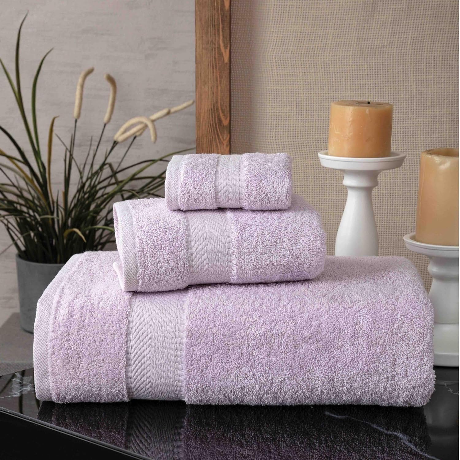 Personalized Turkish Cotton Towel Set with Monogram