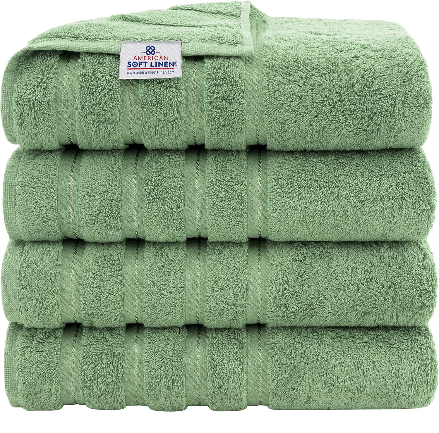 American Soft Linen 4 Piece Towel Set 1